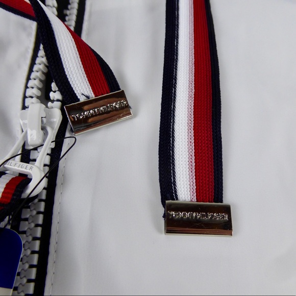 Tommy Hilfiger Hooded Anorak Rain Jacket NWT White - Picture 8 of 10